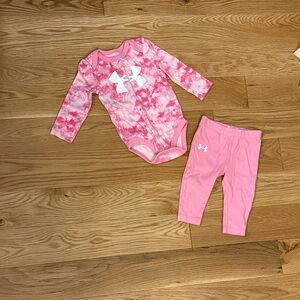 Under Armour Pink Tie-Dye Baby Set